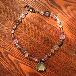 Peridot beaded necklace